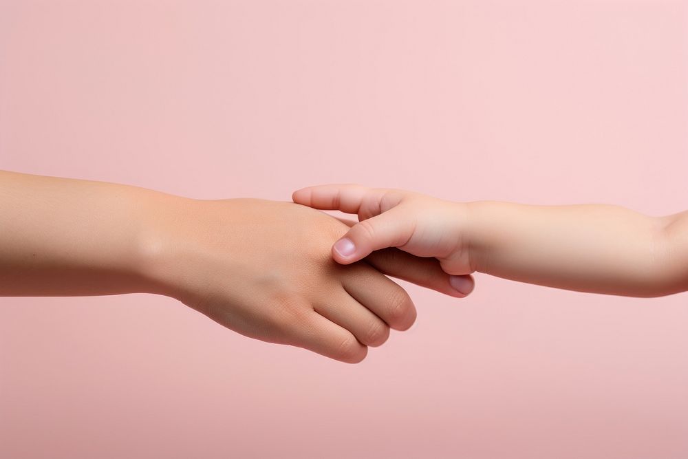 Hand baby togetherness handshake. AI generated Image by rawpixel.