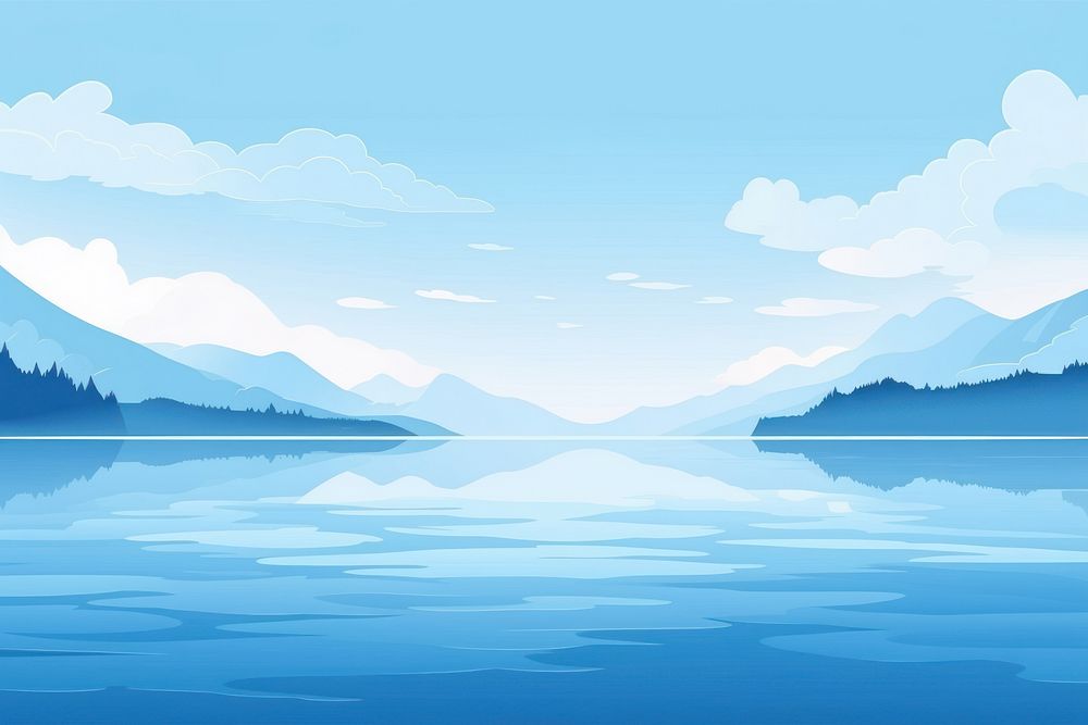 Lake backgrounds landscape mountain. 