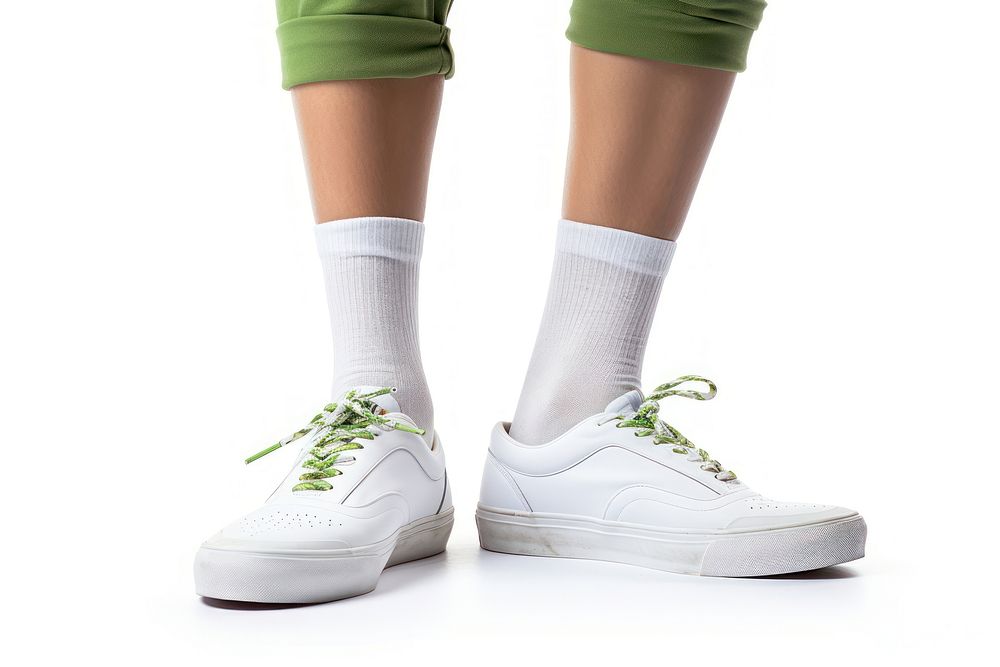 Socks footwear sneaker white. AI generated Image by rawpixel.