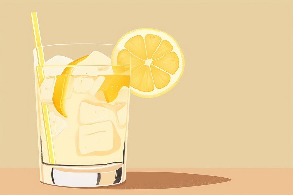 Lemon drink lemonade fruit. AI generated Image by rawpixel.