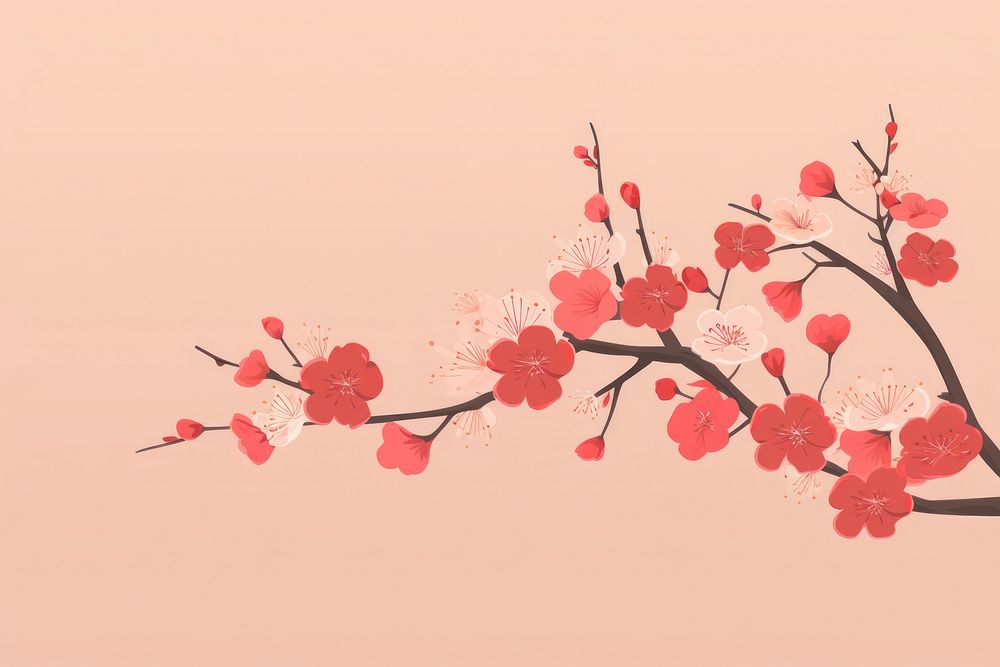 Cherry blossom flower plant springtime. AI generated Image by rawpixel.