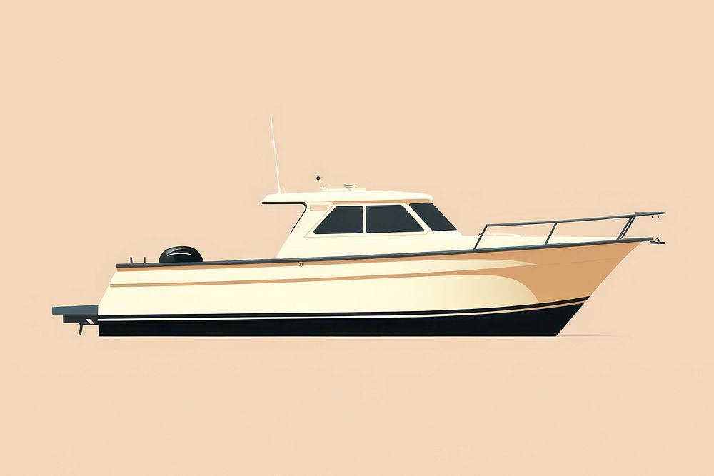 Boat boat vehicle yacht. AI generated Image by rawpixel.
