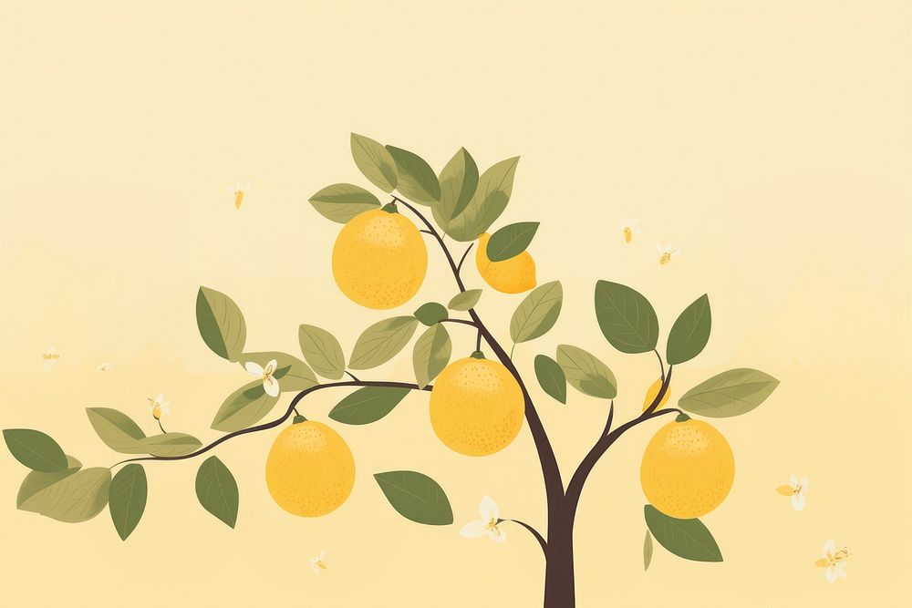 Lemon plant fruit tree. AI generated Image by rawpixel.