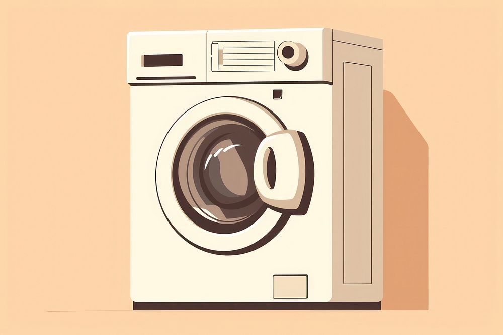 Washing machine appliance dryer technology. AI generated Image by rawpixel.