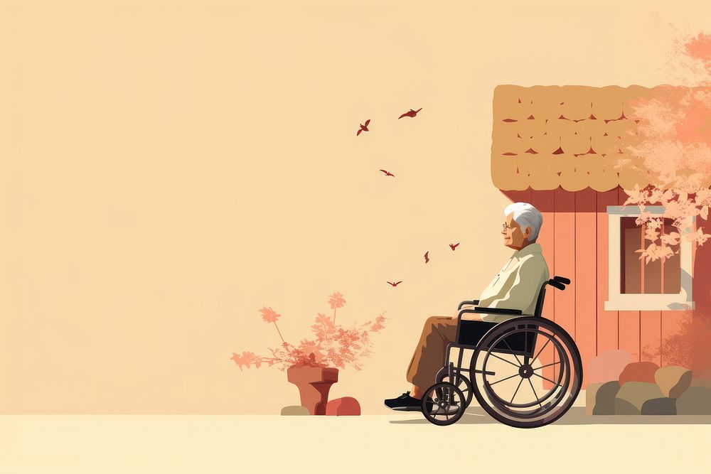 Senior house wheelchair architecture accessories. AI generated Image by rawpixel.