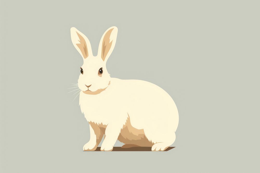 White Rabbit animal rodent mammal. AI generated Image by rawpixel.