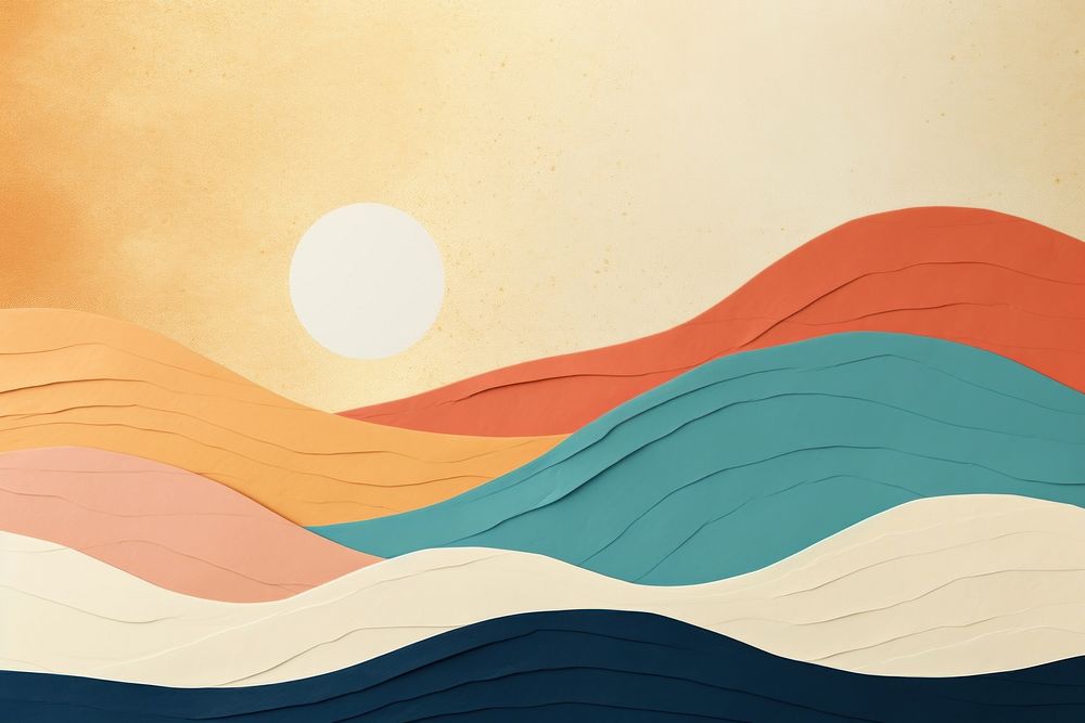 Sea art backgrounds abstract. AI generated Image by rawpixel.