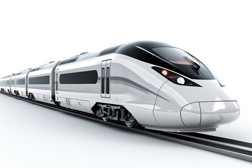 High speed train vehicle railway transportation. AI generated Image by rawpixel.