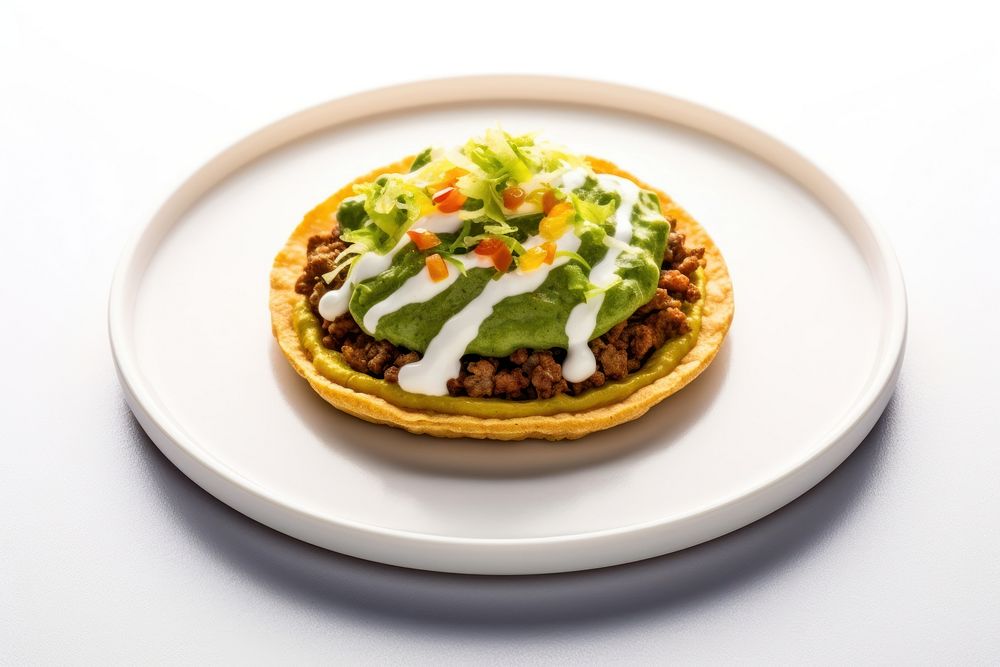 Sopes plate food taco. AI generated Image by rawpixel.