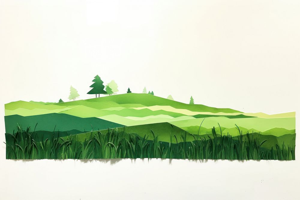 Lawn landscape grassland outdoors. AI generated Image by rawpixel.
