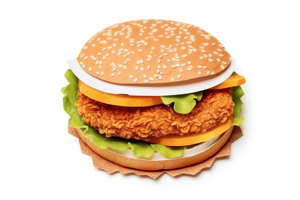 Burger burger bread food. AI generated Image by rawpixel.