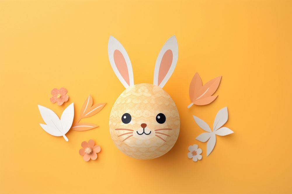 Bunny egg easter cute. AI generated Image by rawpixel.