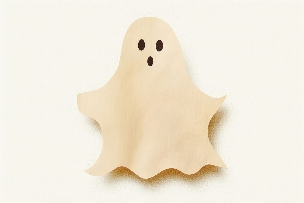 Halloween ghost paper anthropomorphic representation. AI generated Image by rawpixel.