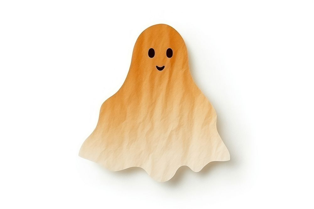 Halloween ghost white background anthropomorphic representation. AI generated Image by rawpixel.