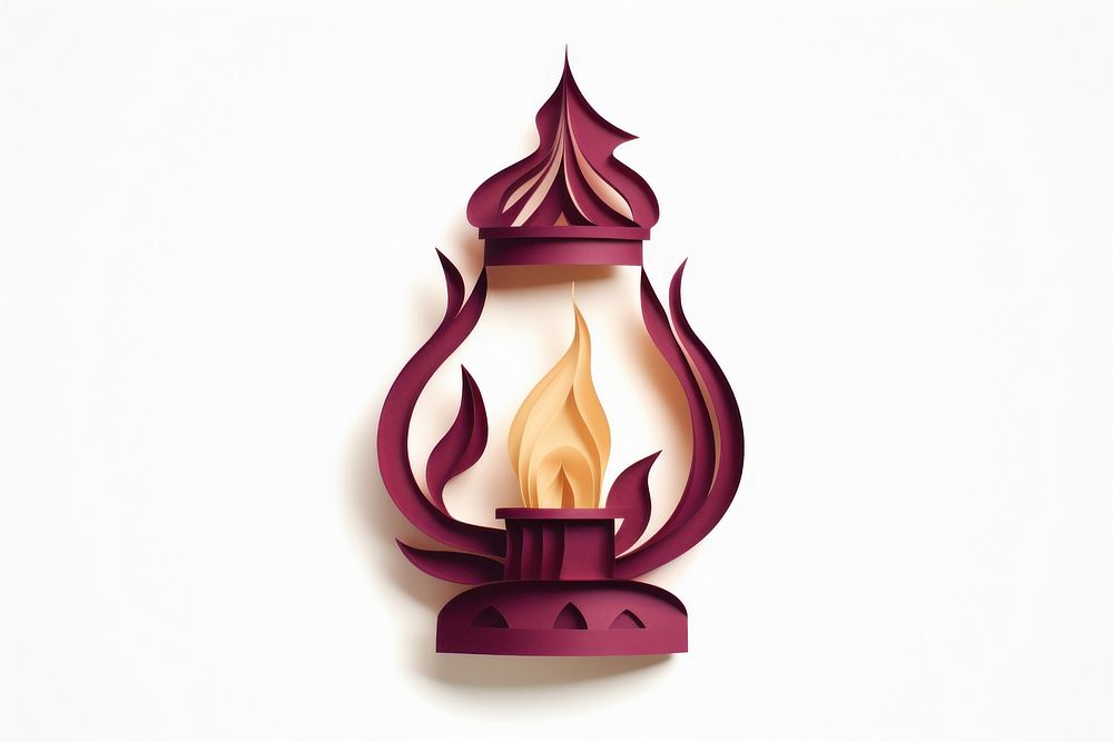 Oil lamp lantern craft white background. AI generated Image by rawpixel.