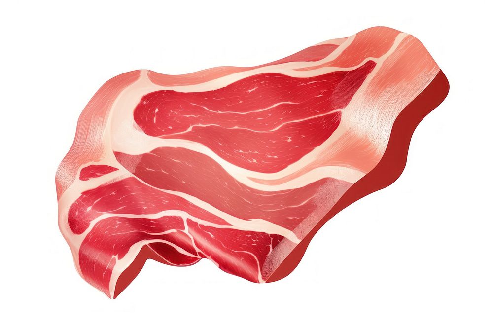 Prosciutto meat pork beef. AI generated Image by rawpixel.