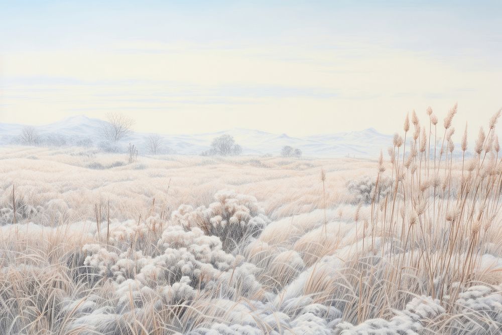 Winter landscape outdoors nature. 