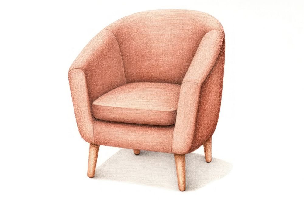 Chair furniture armchair brown. AI generated Image by rawpixel.