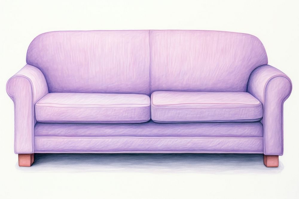 Sofa furniture drawing chair. AI generated Image by rawpixel.