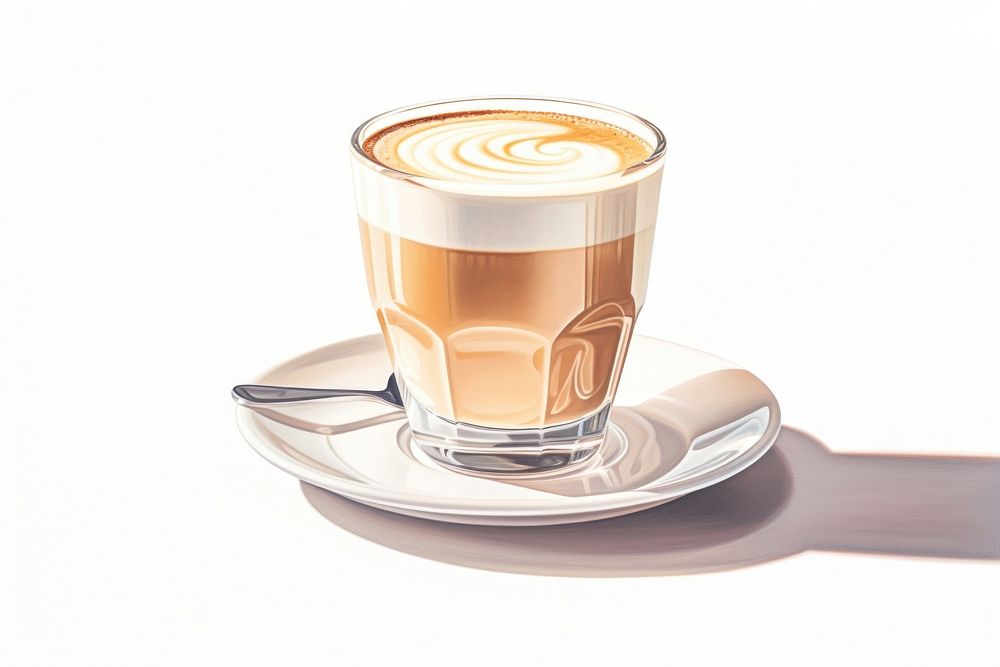 Coffee espresso saucer latte. AI generated Image by rawpixel.