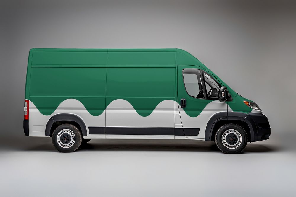 Green cargo van, vehicle for small business