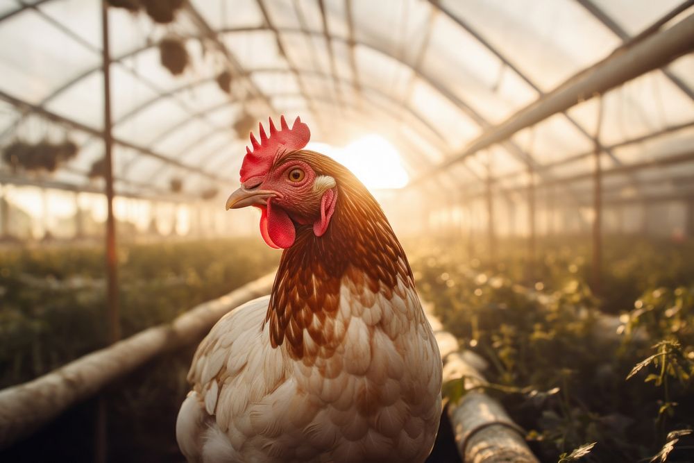 Chicken outdoors poultry animal. 