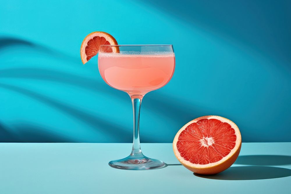 Grapefruit cocktail grapefruit drink plant. AI generated Image by rawpixel.