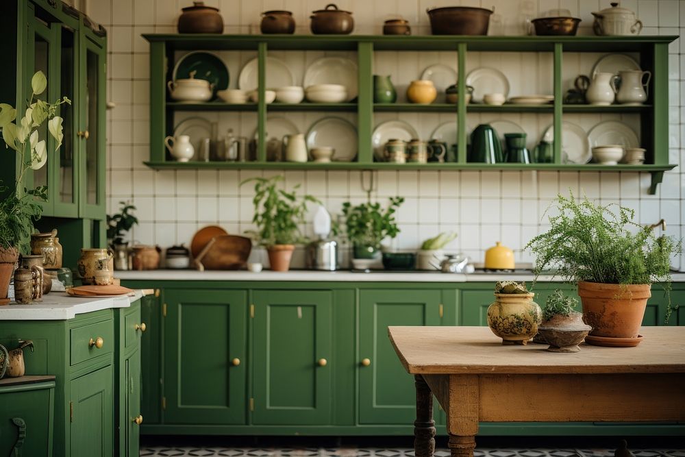 Vintage kitchen furniture cupboard cabinet. 