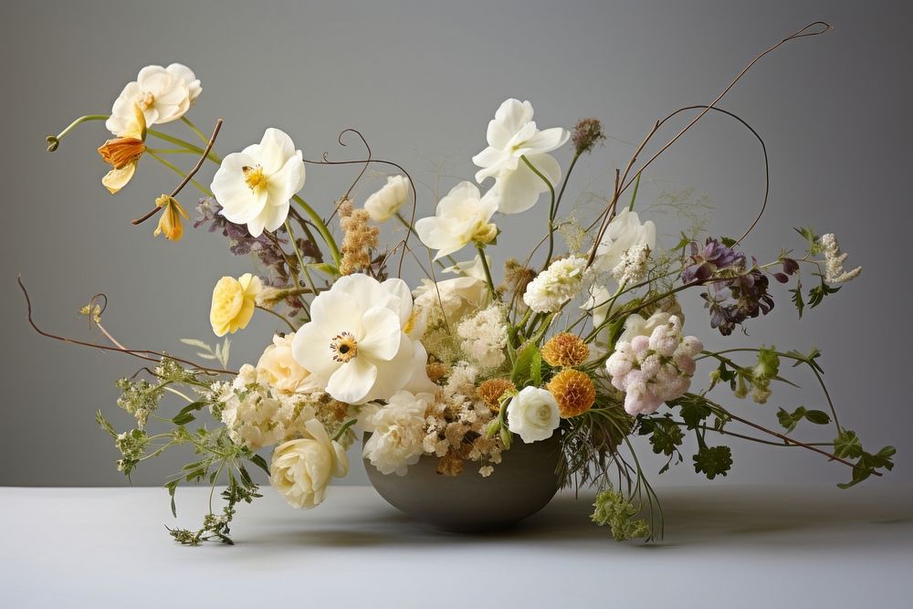 Flower arrangement plant rose art.