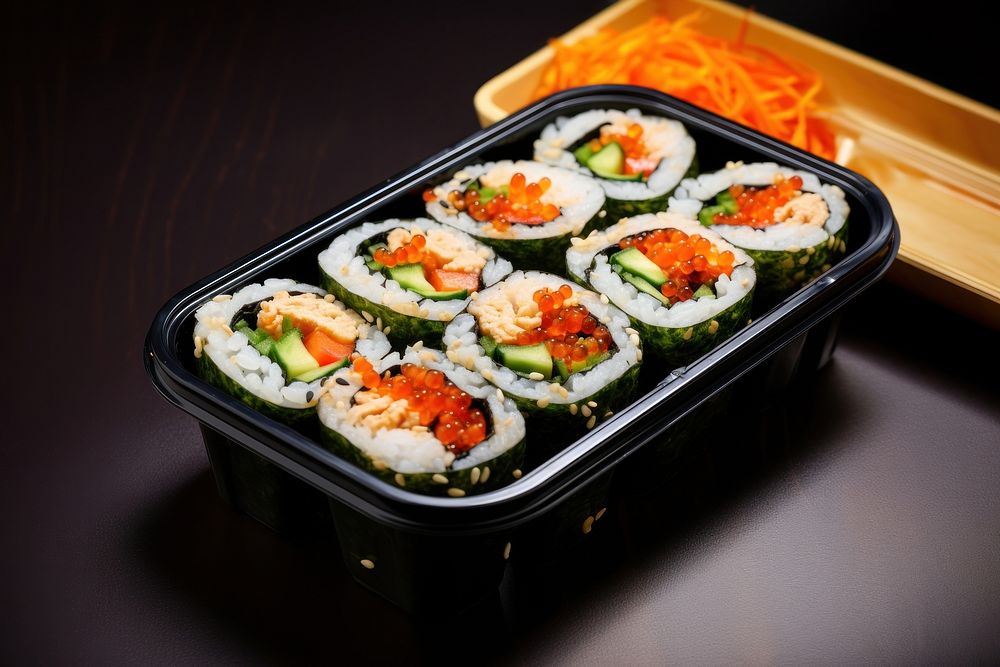 Rice gimbap sushi lunch. AI generated Image by rawpixel.