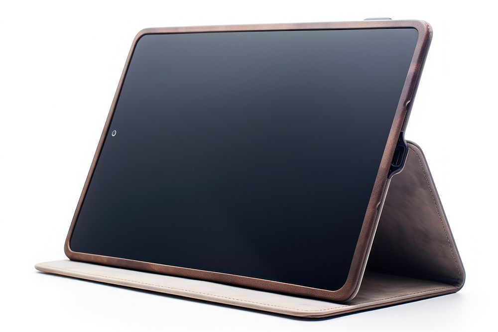 Tablet case screen computer tan. AI generated Image by rawpixel.