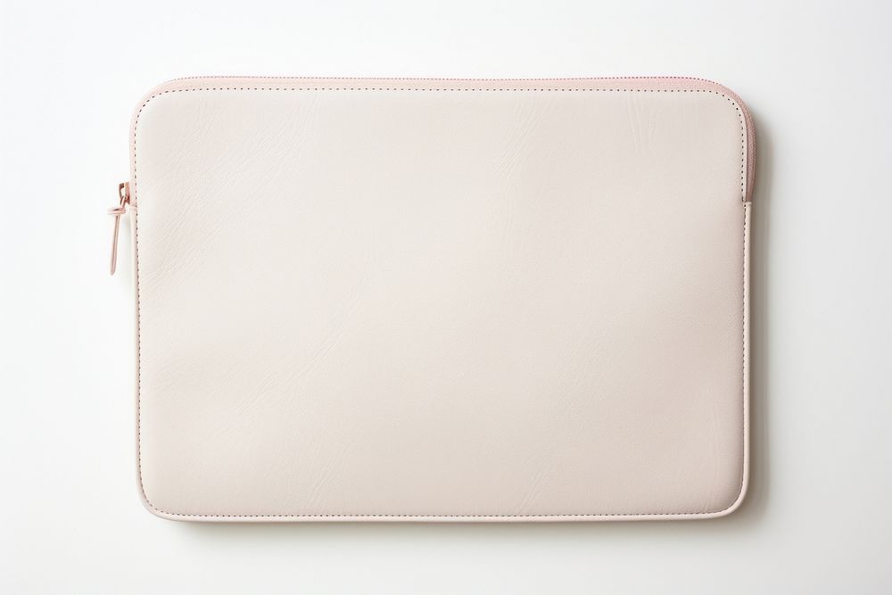 Tablet case handbag white background accessories. 