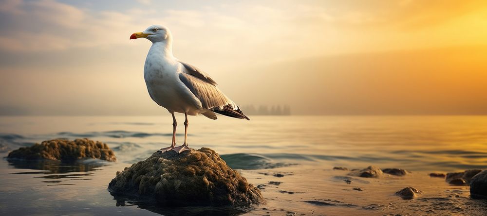 Seagull seagull outdoors nature. AI generated Image by rawpixel.
