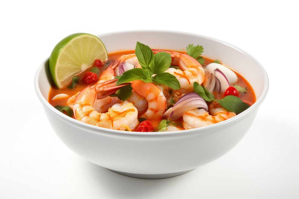 Bowl seafood shrimp meal. AI generated Image by rawpixel.