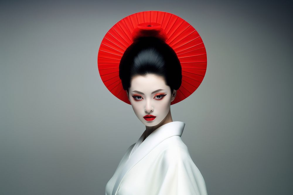 Geisha portrait costume fashion. AI generated Image by rawpixel.