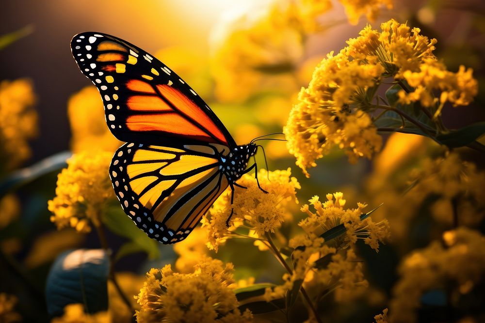 Monarch butterfly flower outdoors monarch. 