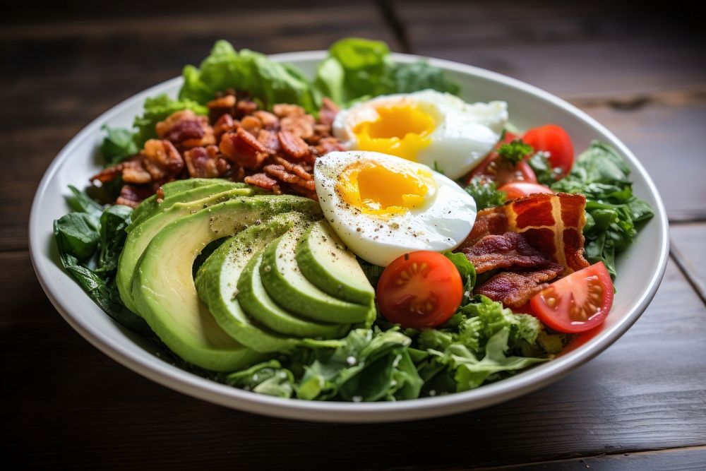 Breakfast Salad breakfast salad plate. 