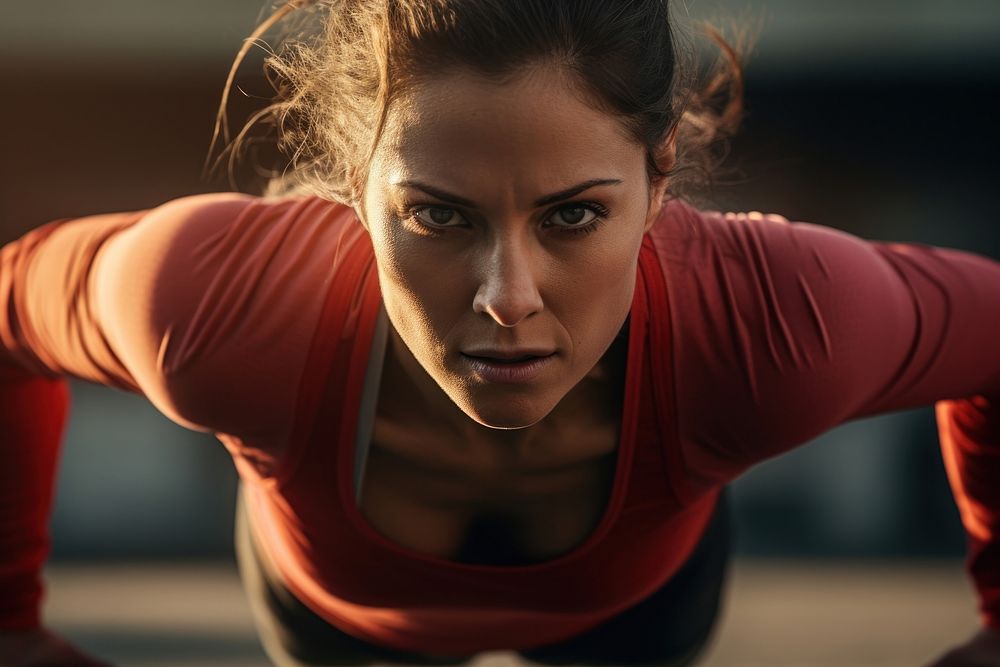 Close Up Of Woman Stretching Before Run stretching sports photo. AI generated Image by rawpixel.