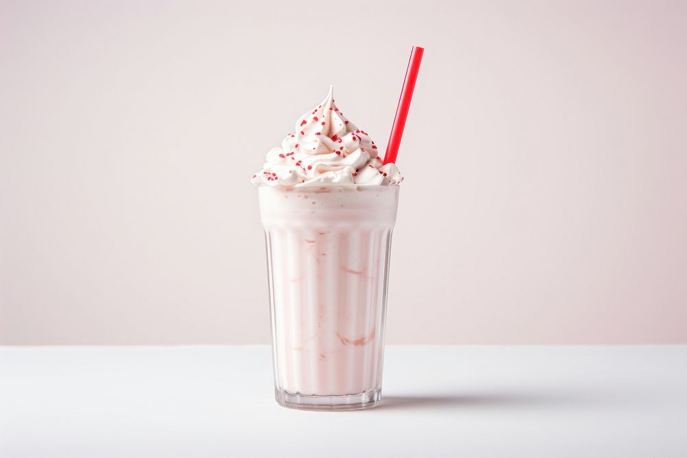 Milkshake smoothie dessert cream. AI generated Image by rawpixel.