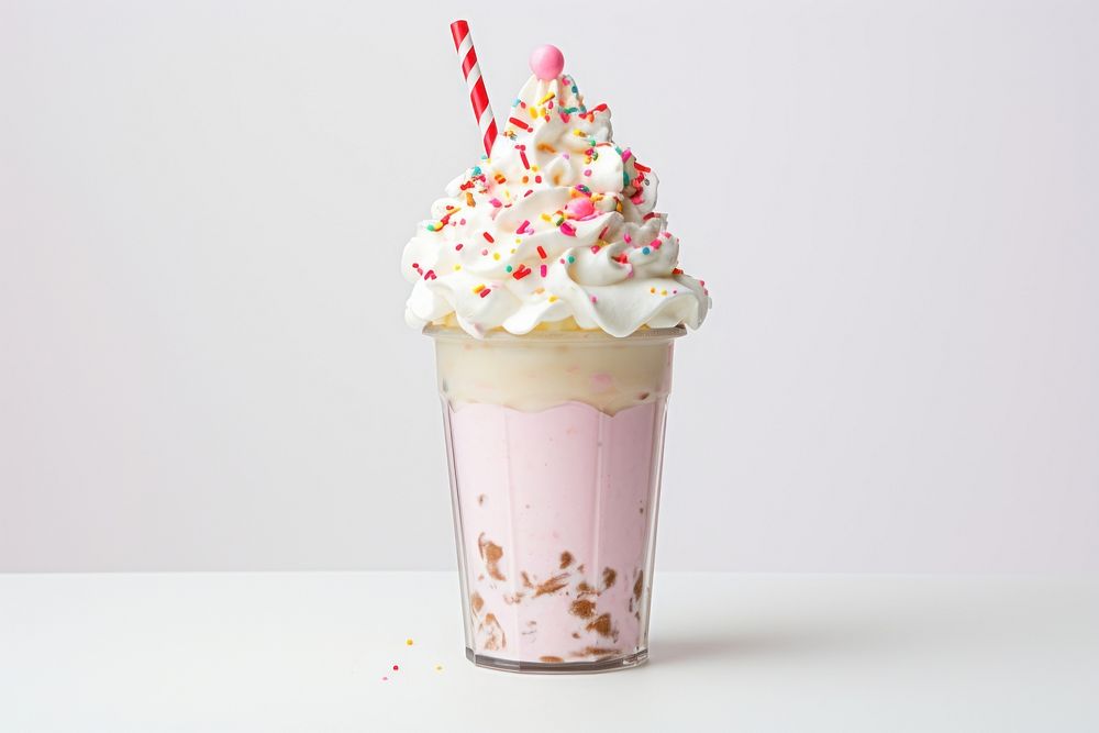 Milkshake smoothie dessert cream. AI generated Image by rawpixel.