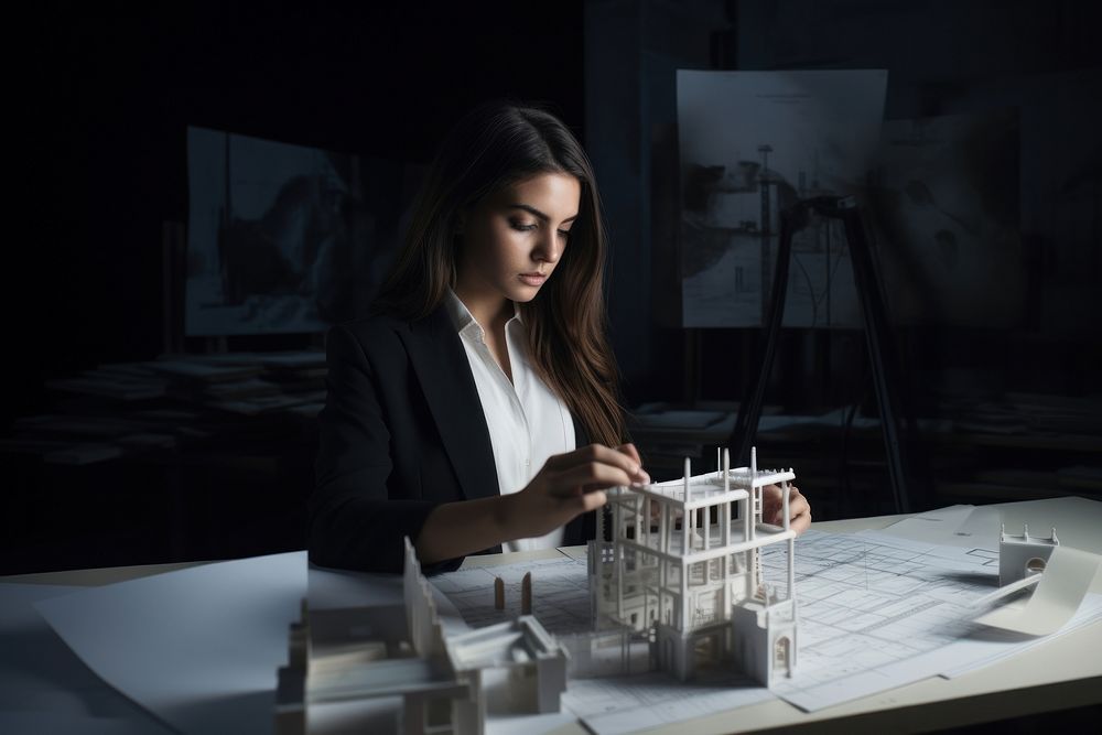 Architect portrait working female. AI generated Image by rawpixel.