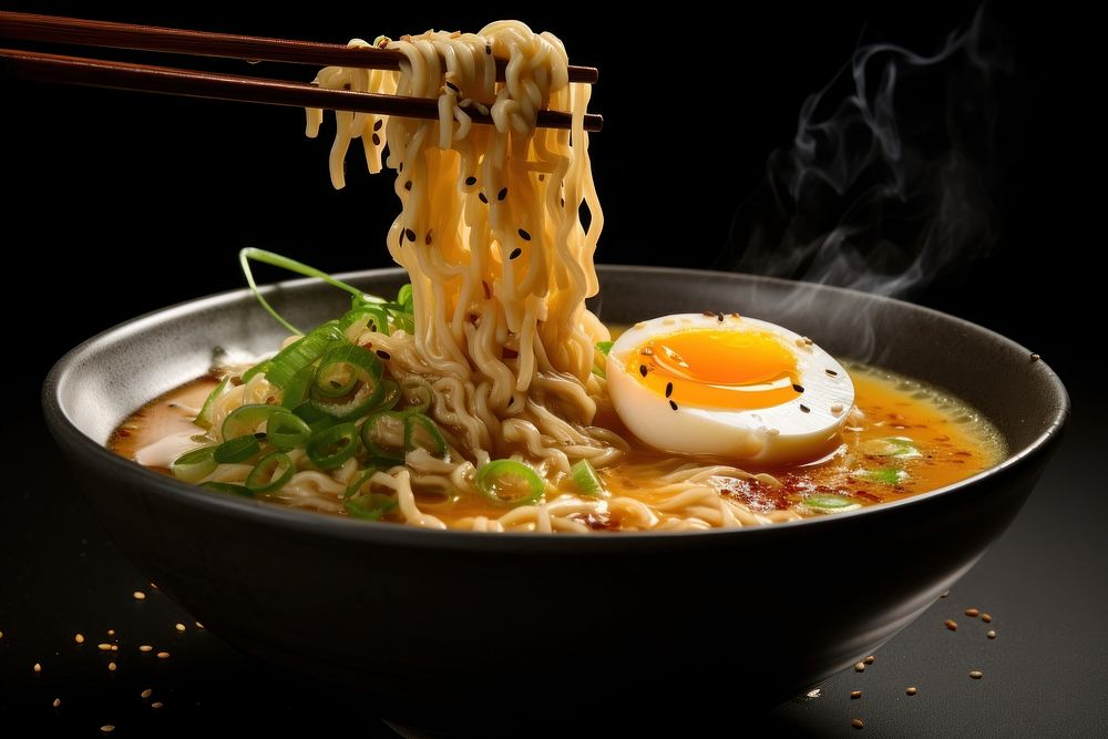 Ramen soup food meal. AI generated Image by rawpixel.