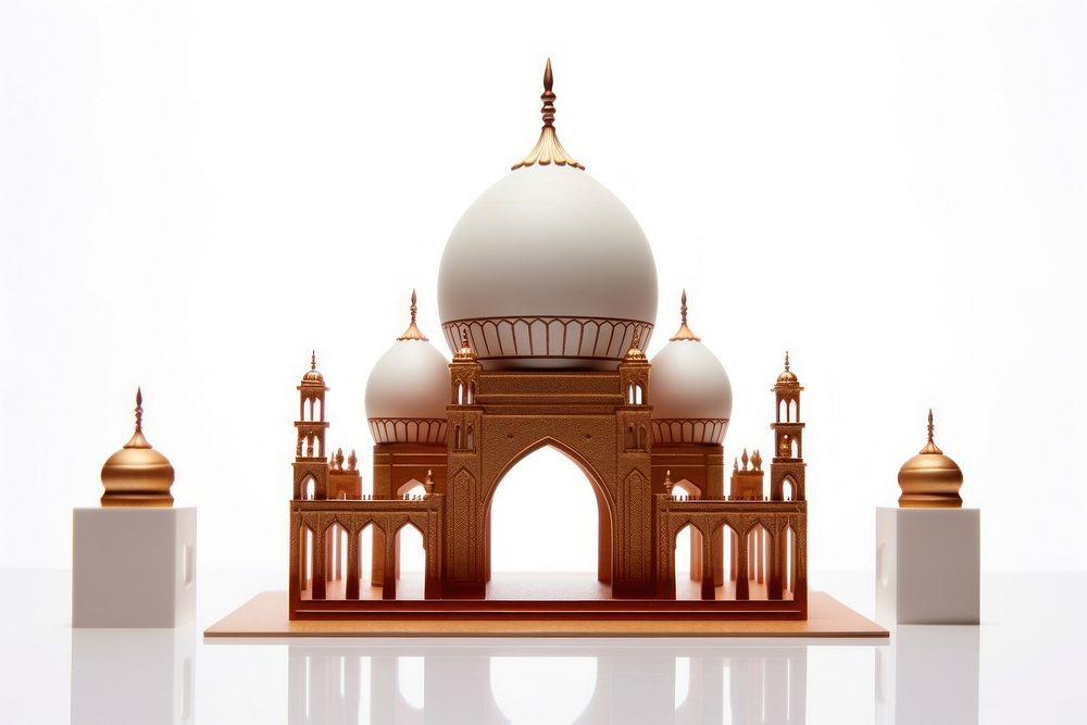 Eid mubarak architecture building dome. AI generated Image by rawpixel.
