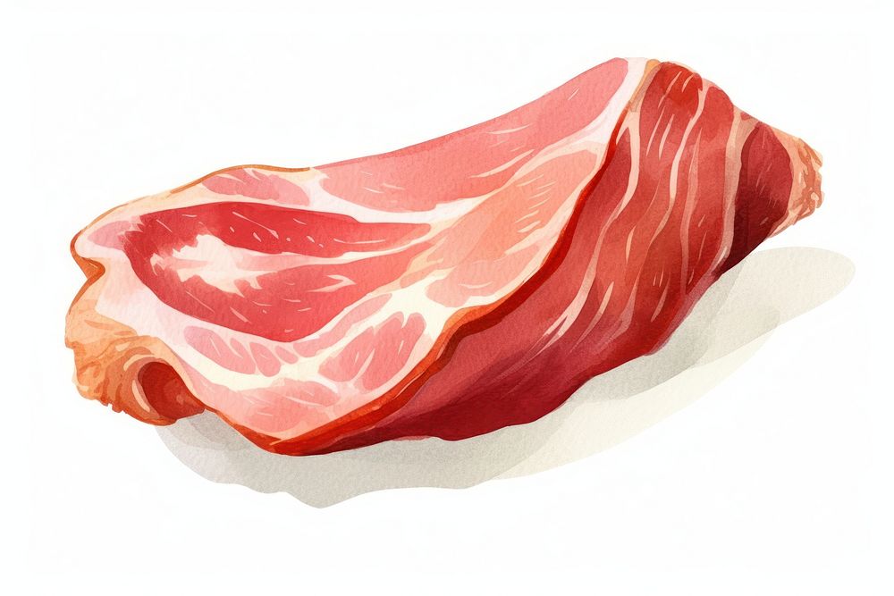 Prosciutto prosciutto meat pork. AI generated Image by rawpixel.