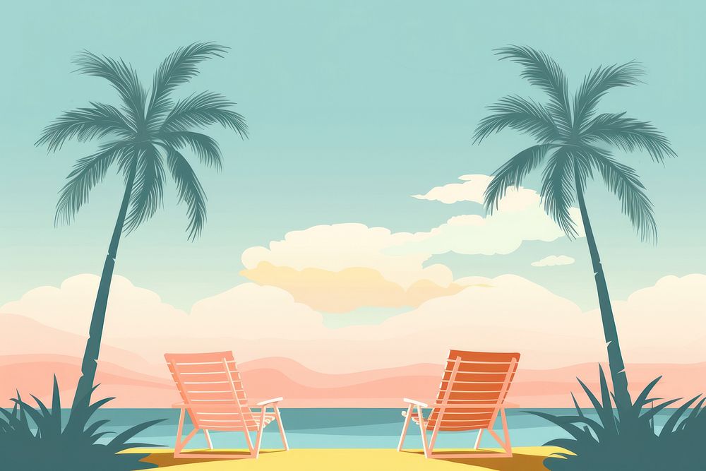 Good vibes summer furniture outdoors. AI generated Image by rawpixel.