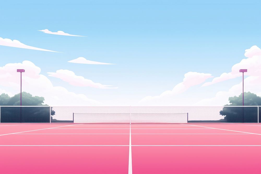 Tennis court sports architecture competition. AI generated Image by rawpixel.