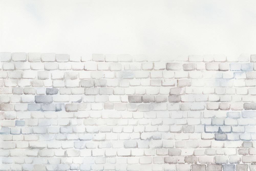 White brick wall architecture backgrounds textured. AI generated Image by rawpixel.