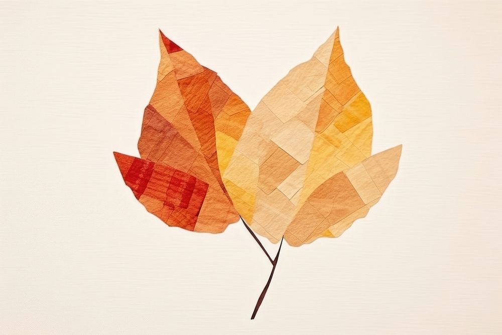 Autumn leaf plant paper creativity. AI generated Image by rawpixel.