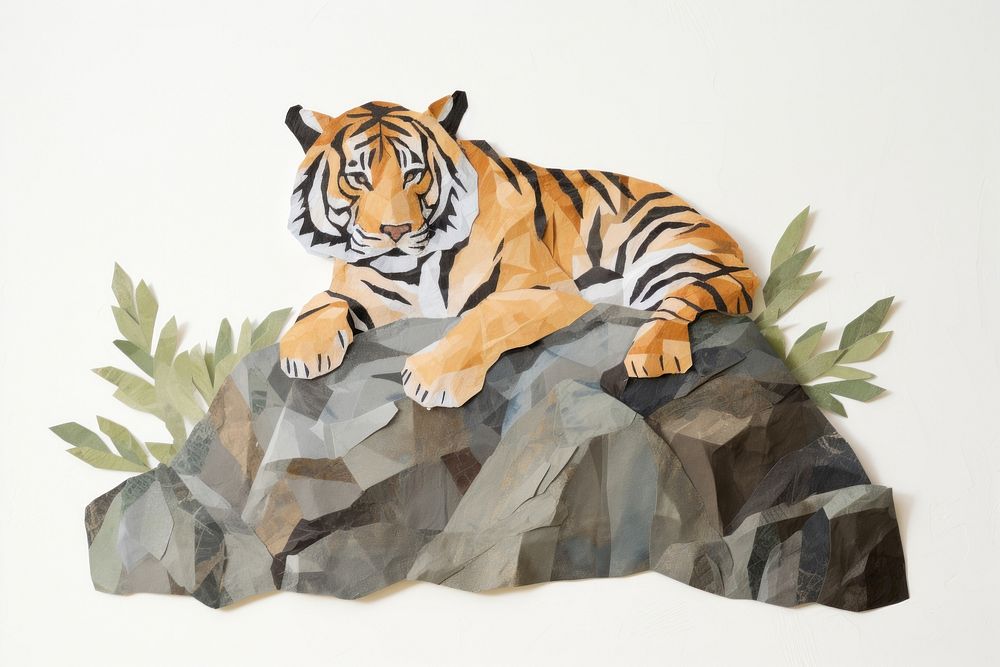 Tiger wildlife animal mammal. AI generated Image by rawpixel.