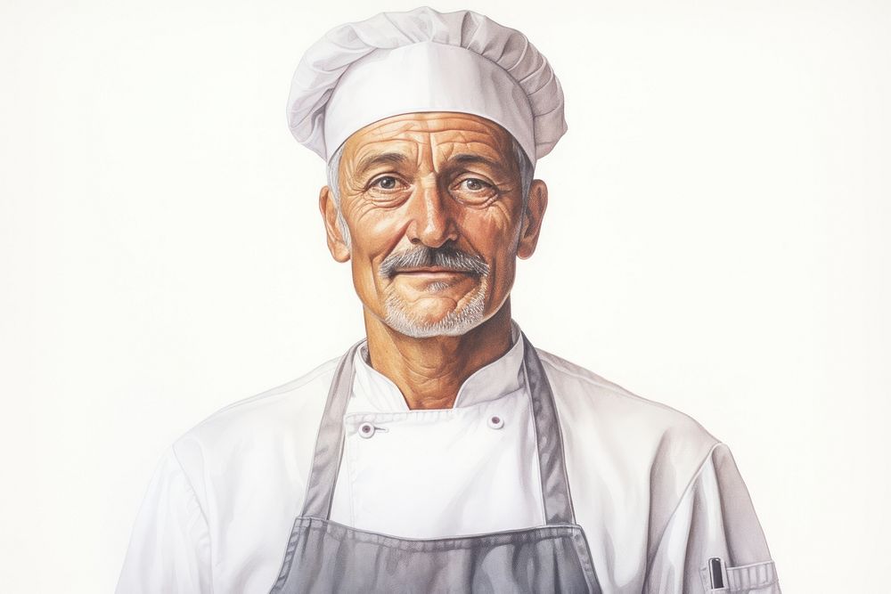 Male chef portrait adult photography. AI generated Image by rawpixel.